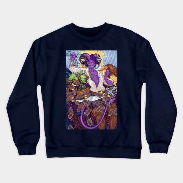 Mollymauk Tealeaf Crewneck Sweatshirt by pbarbalios